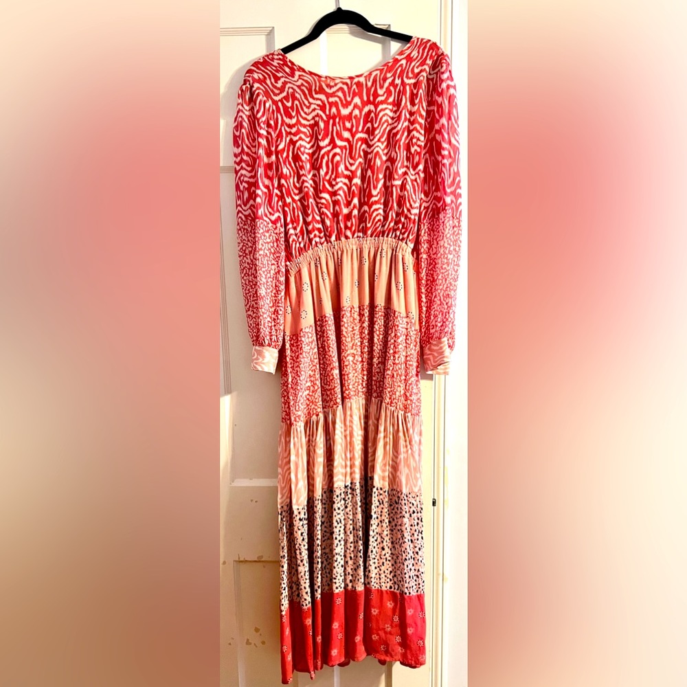 Anthropologie x DOLAN Collection Jodie Maxi Dress M Peasant Boho Cottagecore
